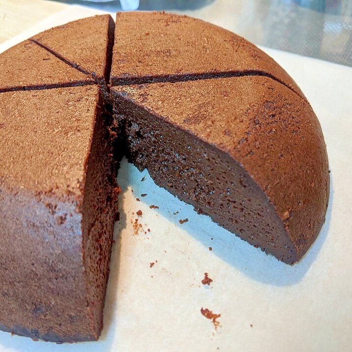 炊飯器で簡単♪ビターチョコレートケーキ
